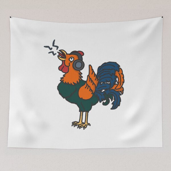 Item preview, "No Earplugs Needed" Rooster Trivia Cartoon designed and sold by PeanutCandy.