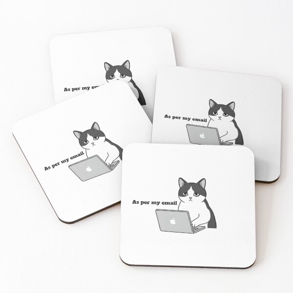Item preview, Funny Office Cat Sticker designed and sold by ChubbyGoong.