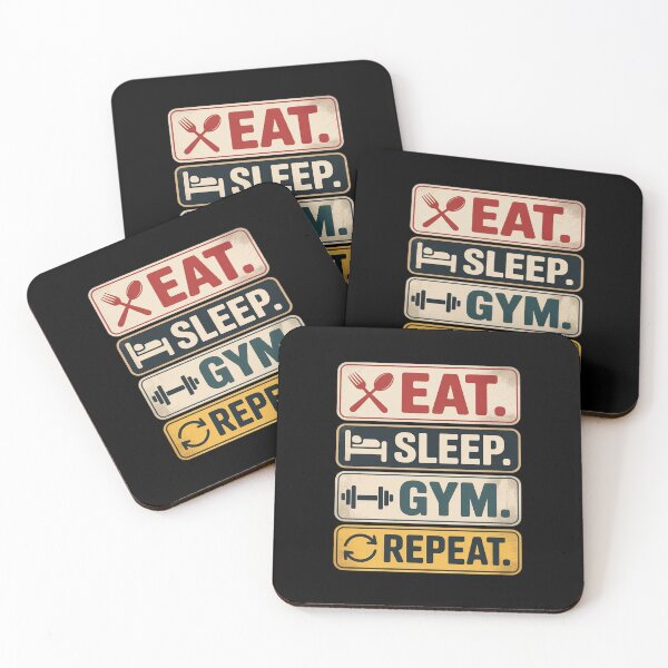 Item preview, Eat Sleep Gym Repeat Workout designed and sold by duolastgend.