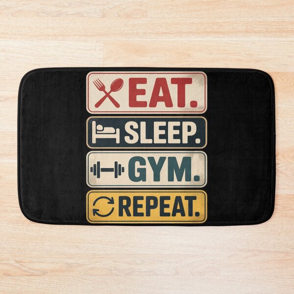 Item preview, Eat Sleep Gym Repeat Workout designed and sold by duolastgend.