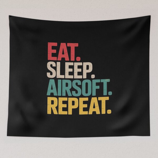 Item preview, Eat Sleep Airsoft Repeat  Airsoft Gift designed and sold by duolastgend.