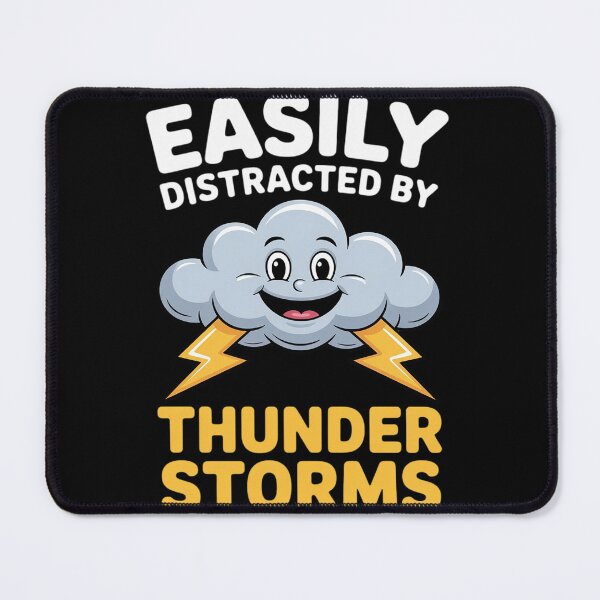 Item preview, Easily Distracted By Thunderstorms - Weather Meteorologist designed and sold by duolastgend.
