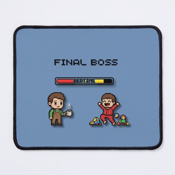 Item preview, Final Boss Bedtime – Funny Parenting Gamer Pixel Art designed and sold by MadeInNapTime.