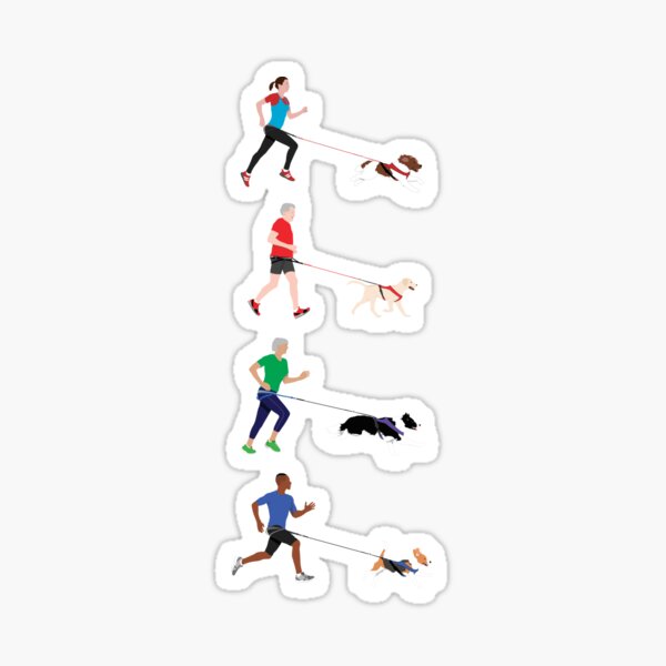 Canicross Quartet Sticker