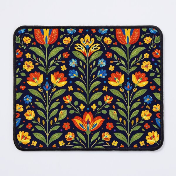 Item preview, Scandinavian Floral Folk Pattern designed and sold by Myra365Art.