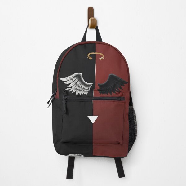 Item preview, Divided Essence – Minimal Angel and Devil Symbolism in Modern Art designed and sold by PixelVibe782.