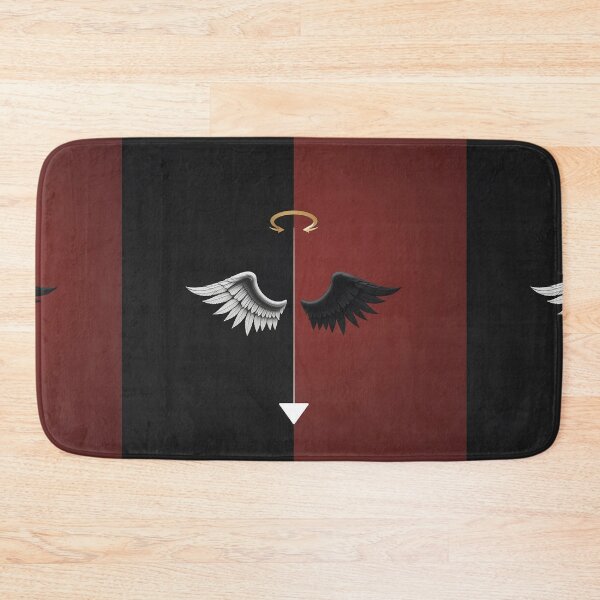 Item preview, Divided Essence – Minimal Angel and Devil Symbolism in Modern Art designed and sold by PixelVibe782.