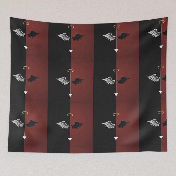 Item preview, Divided Essence – Minimal Angel and Devil Symbolism in Modern Art designed and sold by PixelVibe782.