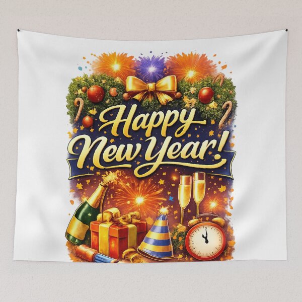 Item preview, Happy New Year – Classic Celebration Design designed and sold by kimkosovo.