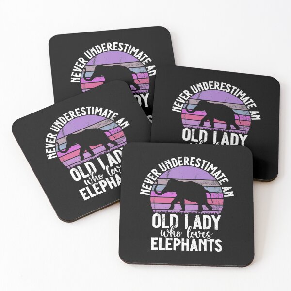 Item preview, Never Underestimate An Old Lady Who Loves Elephants designed and sold by malhanasbih.