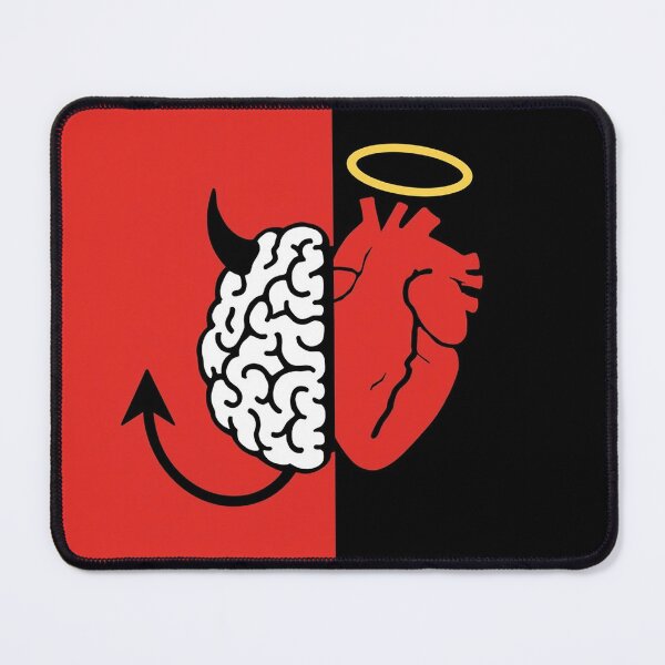 Item preview, Mind or Heart – Minimal Duality Between Logic and Desire designed and sold by PixelVibe782.
