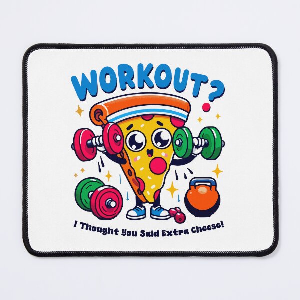 Item preview, Workout I Thought You Said Extra Cheese – Funny Pizza Gym T-Shirt designed and sold by Design-Pro-21.
