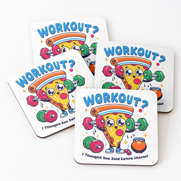 Item preview, Workout I Thought You Said Extra Cheese – Funny Pizza Gym T-Shirt designed and sold by Design-Pro-21.