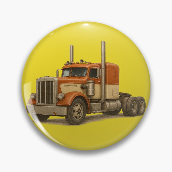 Item preview, Vintage American truck in retro style. designed and sold by © Zenscape Studio 2025.