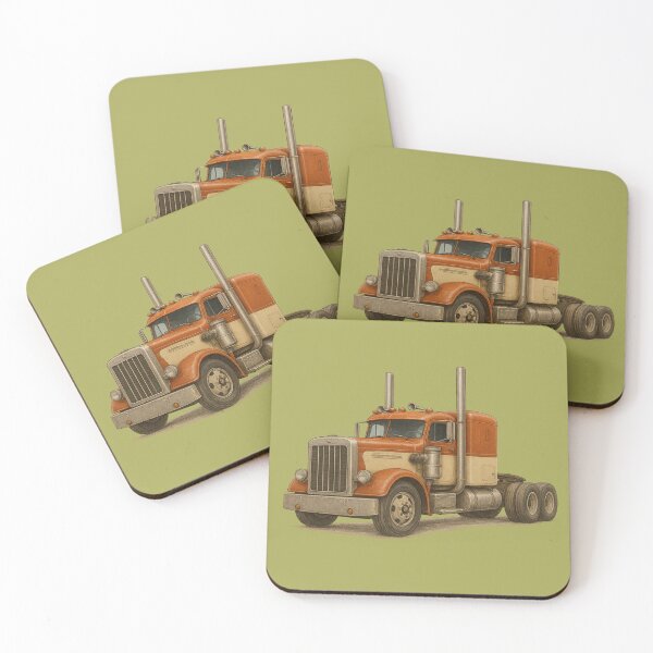 Item preview, Vintage American truck in retro style. designed and sold by © Zenscape Studio 2025.