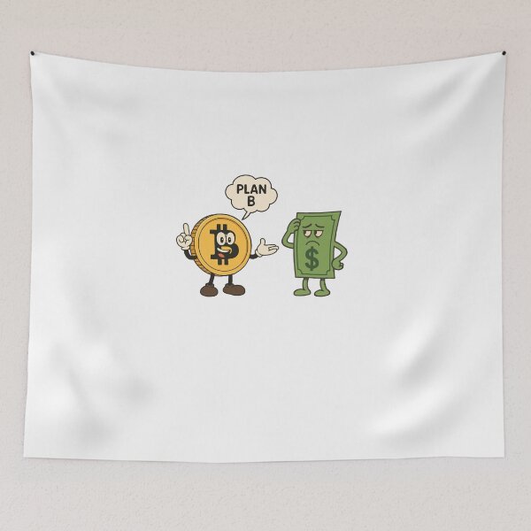 Item preview, Plan B: Bitcoin vs Cash designed and sold by Latitude 1°N.