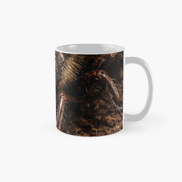 Item preview, Japanese Giant Hornet – Dark Macro Insect Forest Floor designed and sold by NocturnalNook.