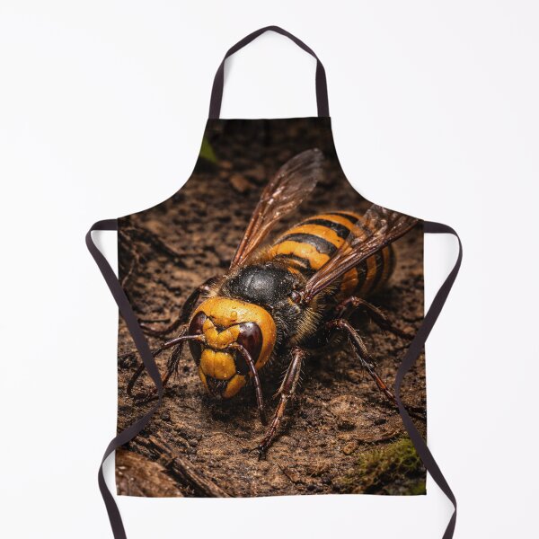 Item preview, Japanese Giant Hornet – Dark Macro Insect Forest Floor designed and sold by NocturnalNook.