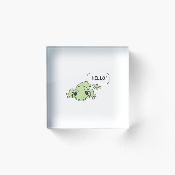 Item preview, Cute Gecko Saying Hello Sticker designed and sold by ChubbyGoong.