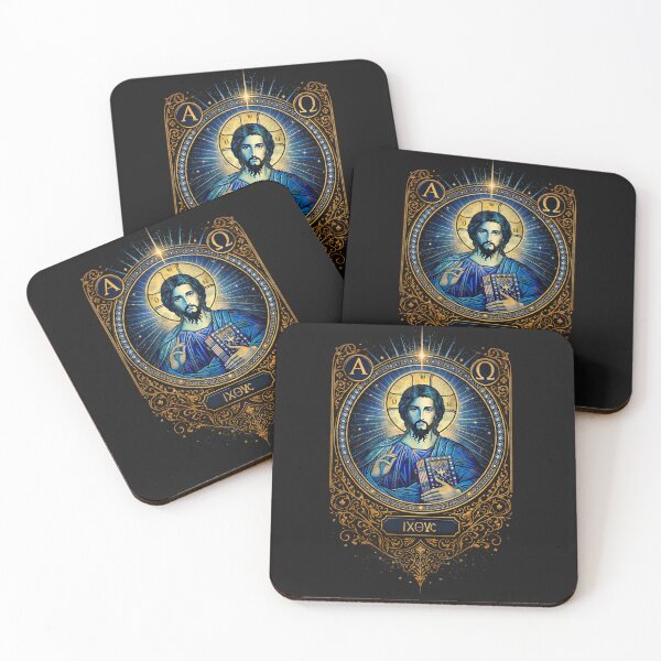 Item preview, Pantocrator in Midnight Blue — IC XC Icon Emblem designed and sold by Sanctum Icons.