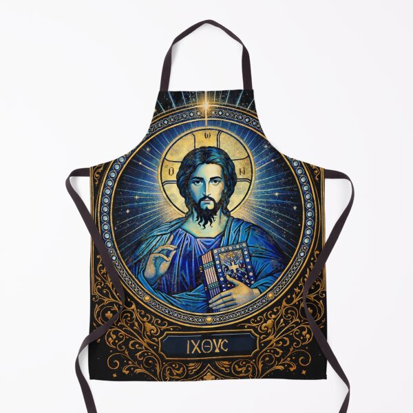 Item preview, Pantocrator in Midnight Blue — IC XC Icon Emblem designed and sold by Sanctum Icons.