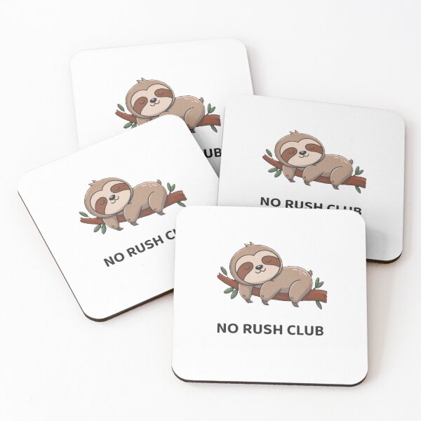 Item preview, No Rush Club , Funny Sloth , Chill Graphic , Relaxed Lifestyle , Unisex Sloth designed and sold by idtanerdsand.