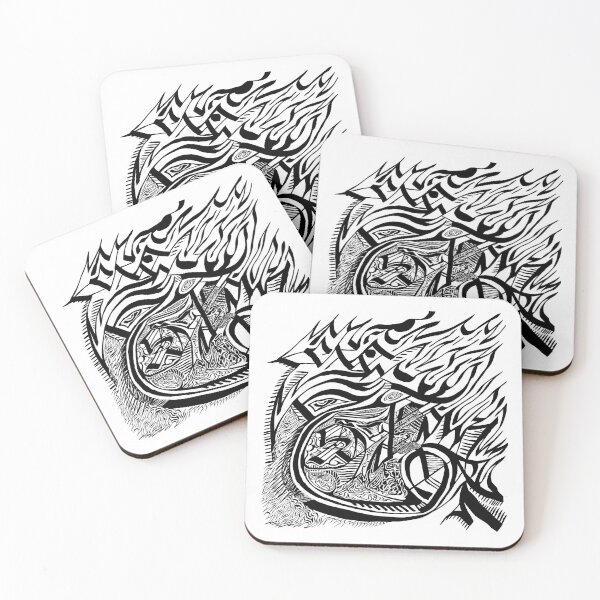 Item preview, GT'S WRESTLER AND THE CHUPACABRA B&W designed and sold by Odd-jewelry.