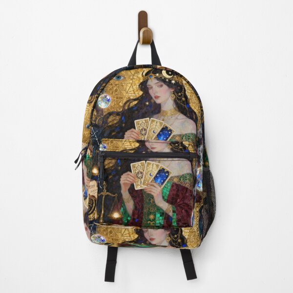 Item preview, Tarot Reader Mystical Woman Beautiful Art Nouveau Gustav Klimt stylish art designed and sold by Vintage Designs +.