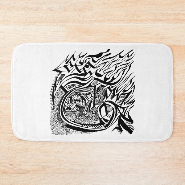 Item preview, GT'S WRESTLER AND THE CHUPACABRA B&W designed and sold by Odd-jewelry.