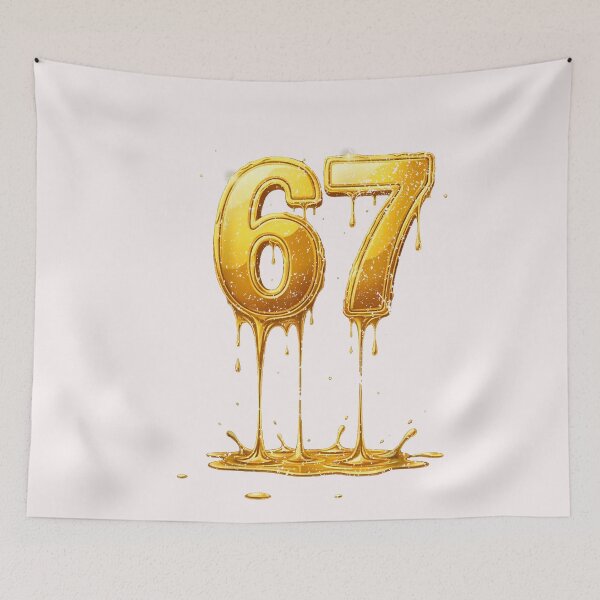 Item preview, 67 Gold Drip Funny Six Seven Meme Boys Kids 6 7 Dripping 6-7 designed and sold by ArleneRowe.