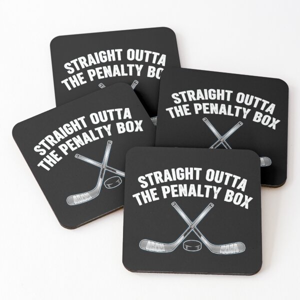 Item preview, Ice Hockey Gift - Straight Outta The Penalty Box - Funny Hockey Player designed and sold by Alexis Art Collection.