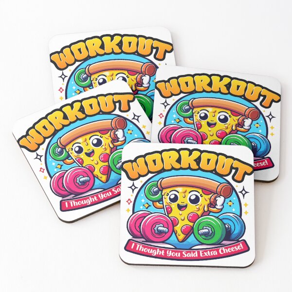 Item preview, Workout – I Thought You Said Extra Cheese! Funny Pizza Gym T-Shirt designed and sold by Design-Pro-21.
