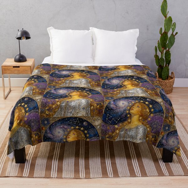 Item preview, Constellation Maiden Beautiful Art Nouveau Gustav Klimt stylish art designed and sold by Vintage Designs +.