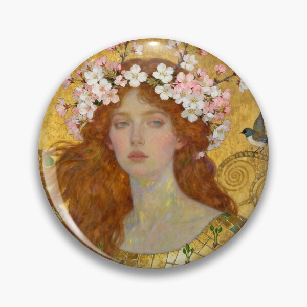 Item preview, Spring Awakening Beautiful Art Nouveau Gustav Klimt stylish art designed and sold by Vintage Designs +.