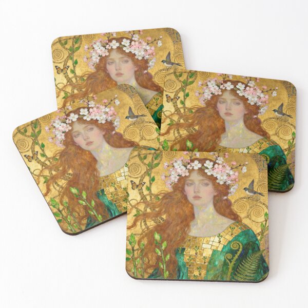 Item preview, Spring Awakening Beautiful Art Nouveau Gustav Klimt stylish art designed and sold by Vintage Designs +.