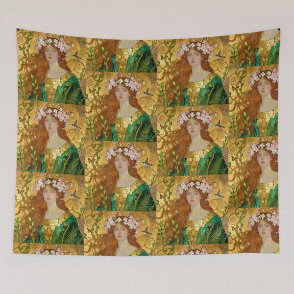 Item preview, Spring Awakening Beautiful Art Nouveau Gustav Klimt stylish art designed and sold by Vintage Designs +.