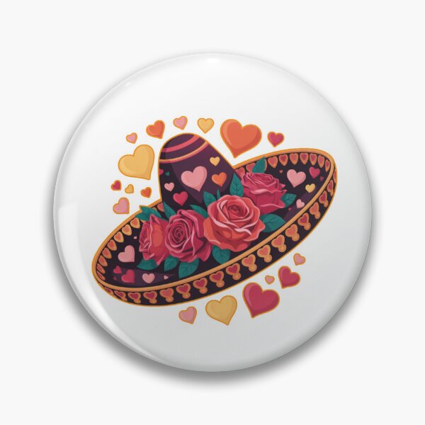 Item preview, Mexican Sombrero with Hearts Valentine’s Day Love designed and sold by Nzgiftsandmore.