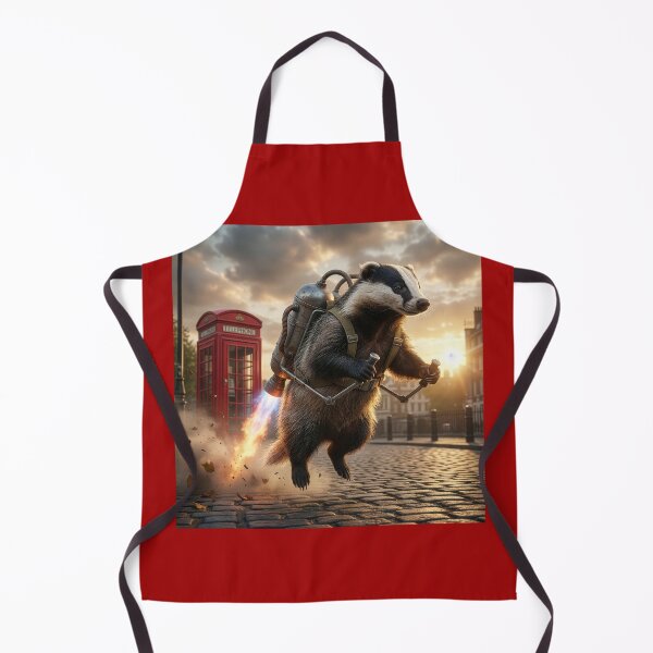 Item preview, Daring Badger Takes off in Jetpack designed and sold by Tridentulus.