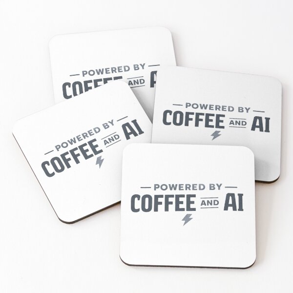 Item preview, Copy of Powered by Coffee, Replaced by AI - white designed and sold by Kalaidax.