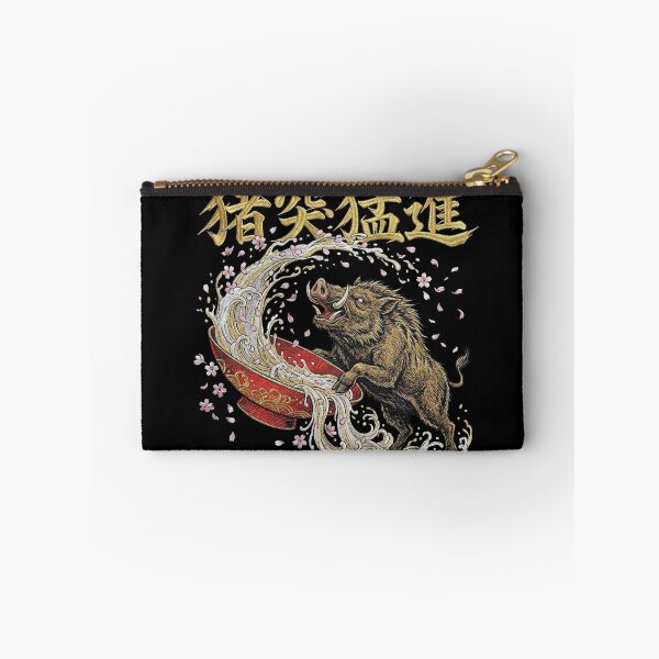 Item preview, Wild Boar Rush & Sake - Sukajan Embroidery Style designed and sold by treasurestockjp.
