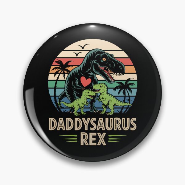 Item preview, Daddysaurus Rex 2 Kids Sunset For Fathers Day designed and sold by JonathalIngham.