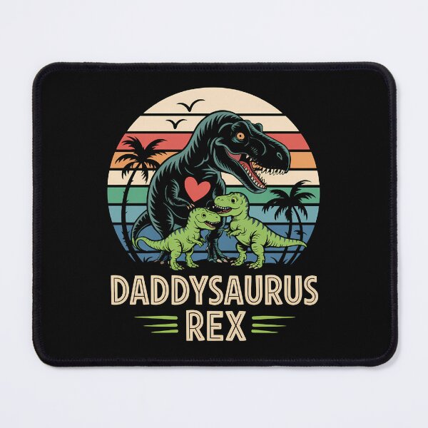 Item preview, Daddysaurus Rex 2 Kids Sunset For Fathers Day designed and sold by JonathalIngham.