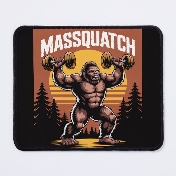 Item preview, Bigfoot Massquatch Sasquatch Workout Gym Weightlifter designed and sold by teltvitossuilea.