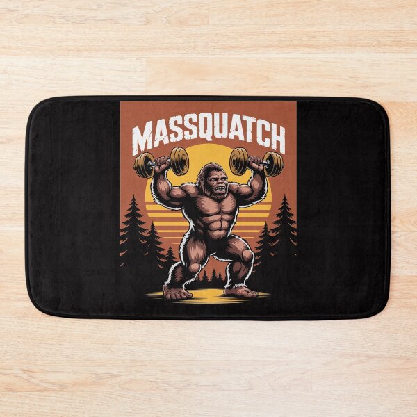 Item preview, Bigfoot Massquatch Sasquatch Workout Gym Weightlifter designed and sold by teltvitossuilea.