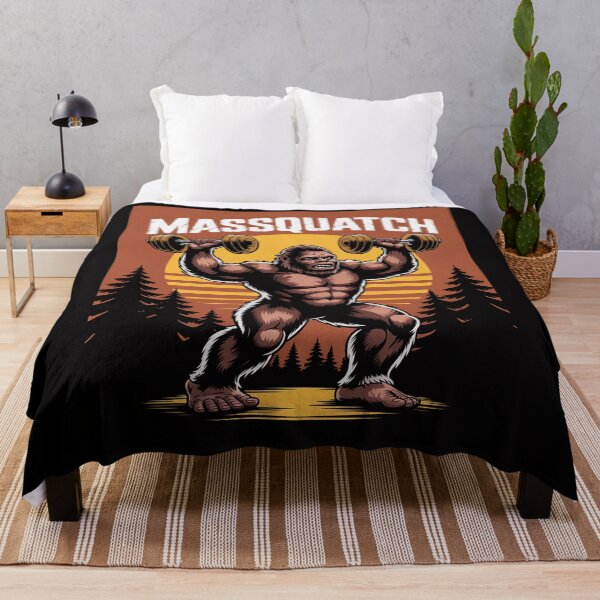 Item preview, Bigfoot Massquatch Sasquatch Workout Gym Weightlifter designed and sold by teltvitossuilea.