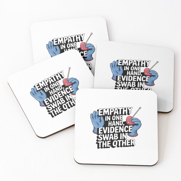 Item preview, Empathy in One Hand, Evidence Swab in the Other – Forensic Nurse Care & Justice designed and sold by CuteDesignables.