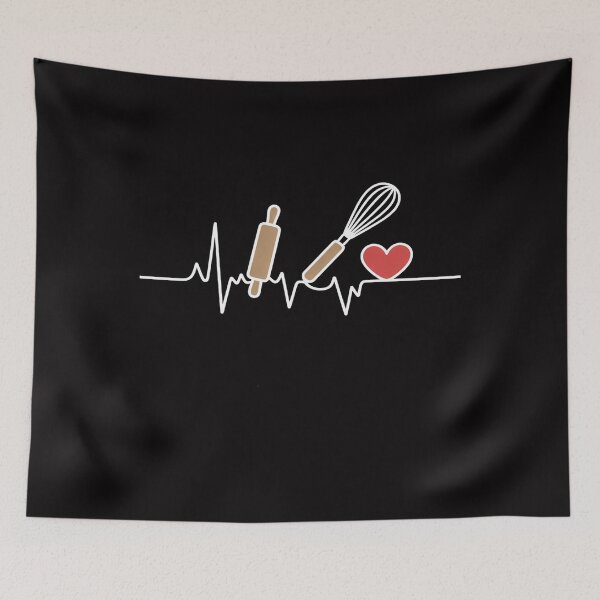 Item preview, Baking Heartbeat Love To Bake Cupcake Pastry Chefs designed and sold by teltvitossuilea.