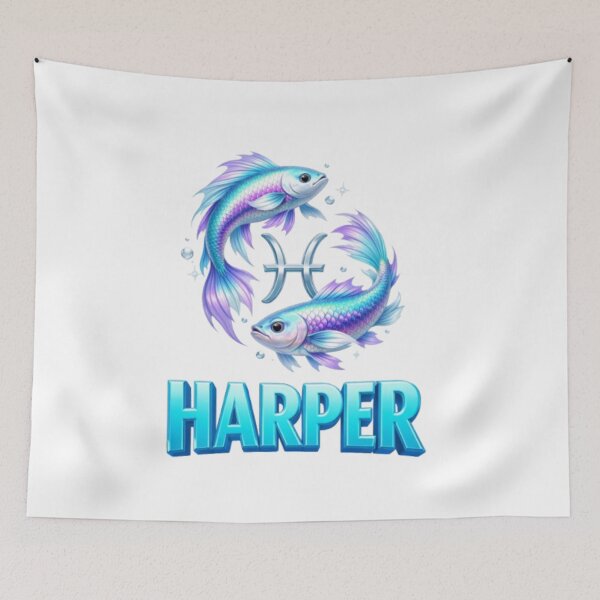 Item preview, Harper Pisces Zodiac Design designed and sold by AlexLineArt.