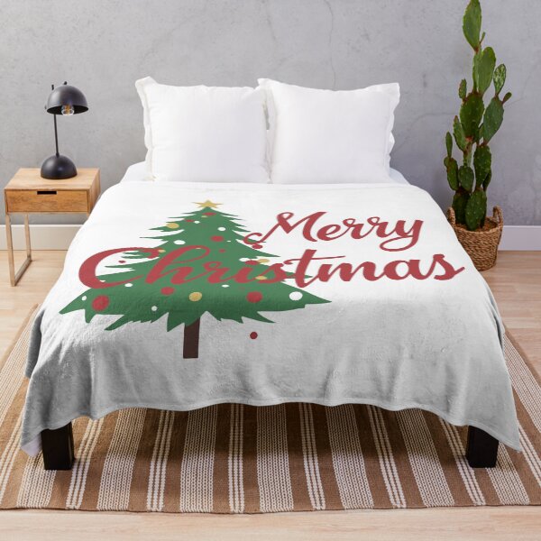Item preview, Merry Christmas Tree Script Design designed and sold by DavidTeeStudio.