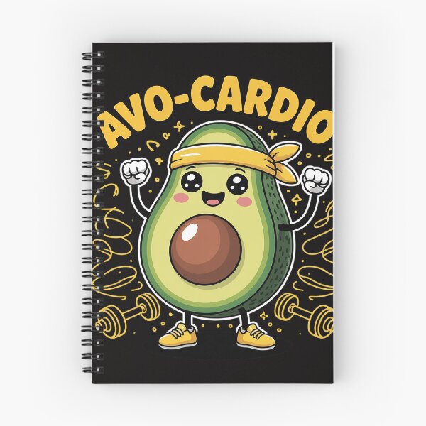 Item preview, Avo-Cardio Gym Workout Fitness Vegan Exercise Avocado Pun designed and sold by chaeningplan.